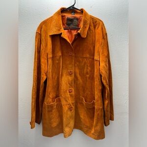 St Johns Bay genuine suede leather jacket